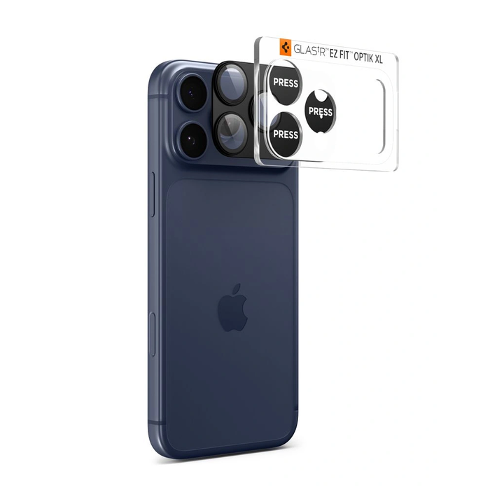 Spigen Optik Pro XL Glas.tr ez Fit Camera Protector Apple iPhone 17 Pro Black