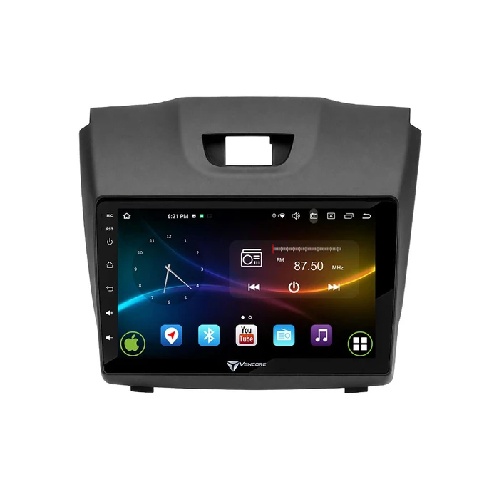 VenCore 3236-10007-0588B - Οθόνη Multimedia Android 9" για Isuzu D-MAX 2012-2019 - Μαύρη