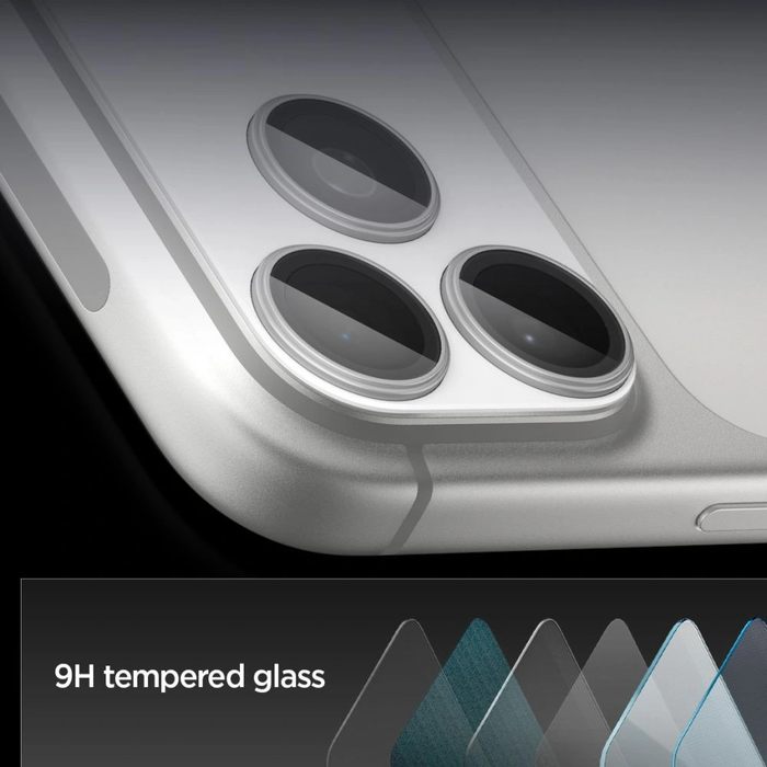 Spigen Optik Pro XL Glas.tr ez Fit Camera Protector Apple iPhone 17 Pro Max Silver