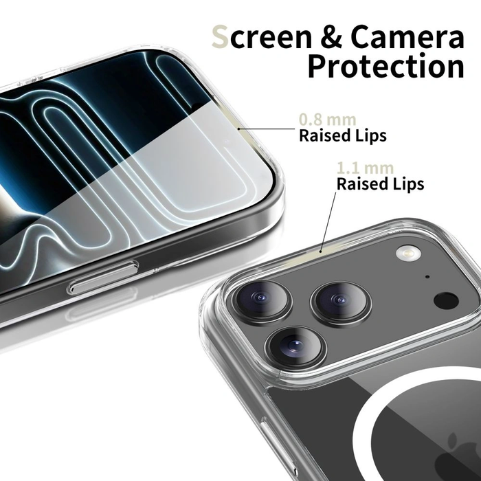 Tech-Protect Flexair Hybrid CC MagSafe Apple iPhone 17 Pro Max Clear