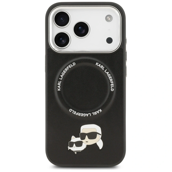 Karl Lagerfeld Karl & Choupette Pins MagSafe Apple iPhone 17 Pro black