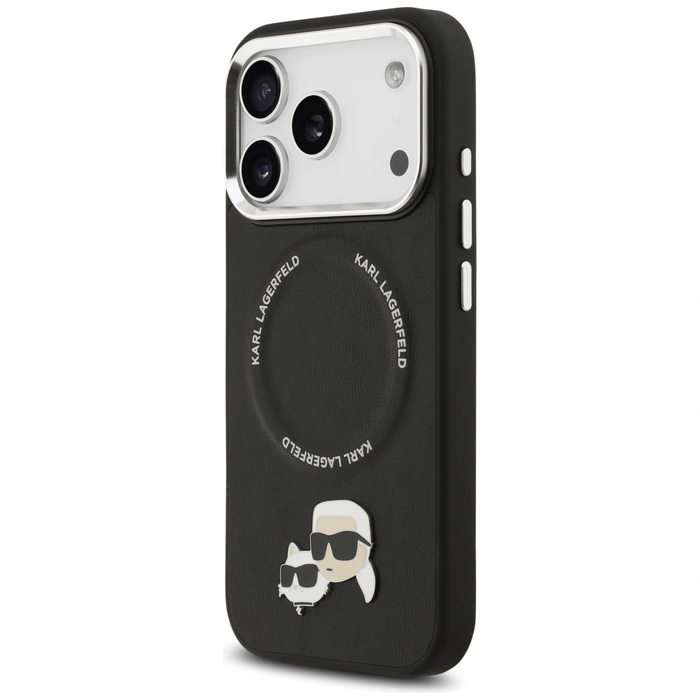 Karl Lagerfeld Karl & Choupette Pins MagSafe Apple iPhone 17 Pro Max black