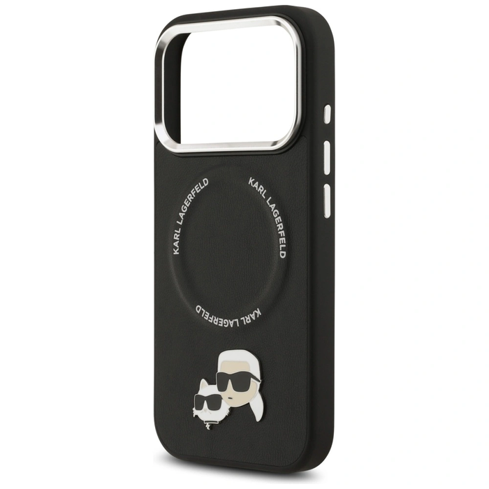 Karl Lagerfeld Karl & Choupette Pins MagSafe Apple iPhone 17 Pro Max black