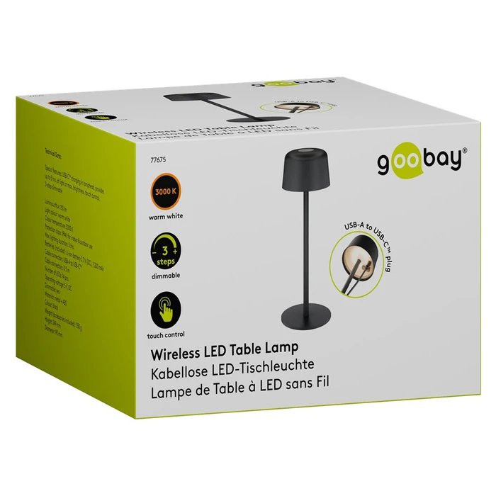 Goobay Διακοσμητικό Φωτιστικό LED Θερμό Λευκό 3000K 25x25εκ. 77675