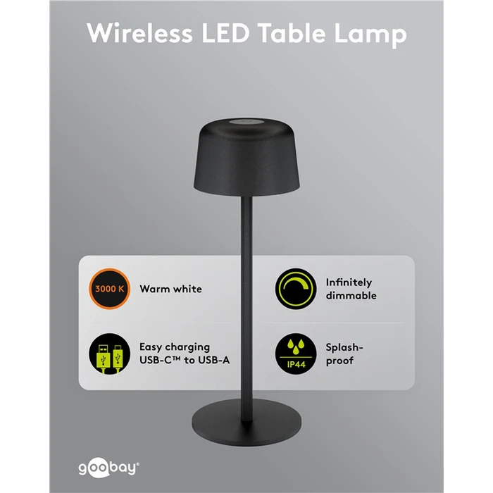 Goobay Διακοσμητικό Φωτιστικό LED Θερμό Λευκό 3000K 25x25εκ. 77675