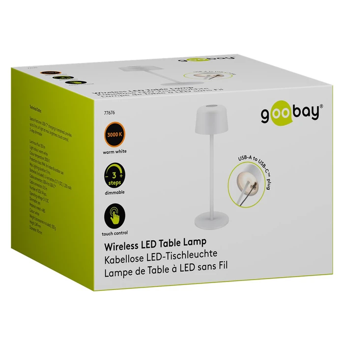 Goobay Διακοσμητικό Φωτιστικό LED Θερμό Λευκό 3000K 25x25εκ. 77676