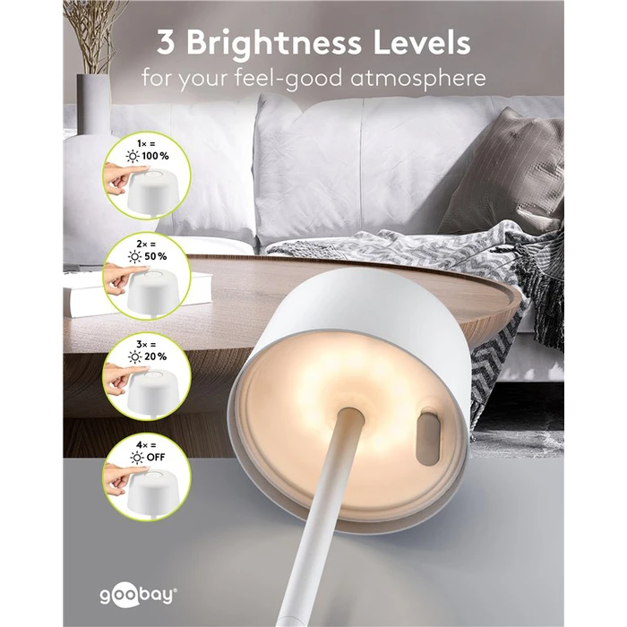 Goobay Διακοσμητικό Φωτιστικό LED Θερμό Λευκό 3000K 25x25εκ. 77676