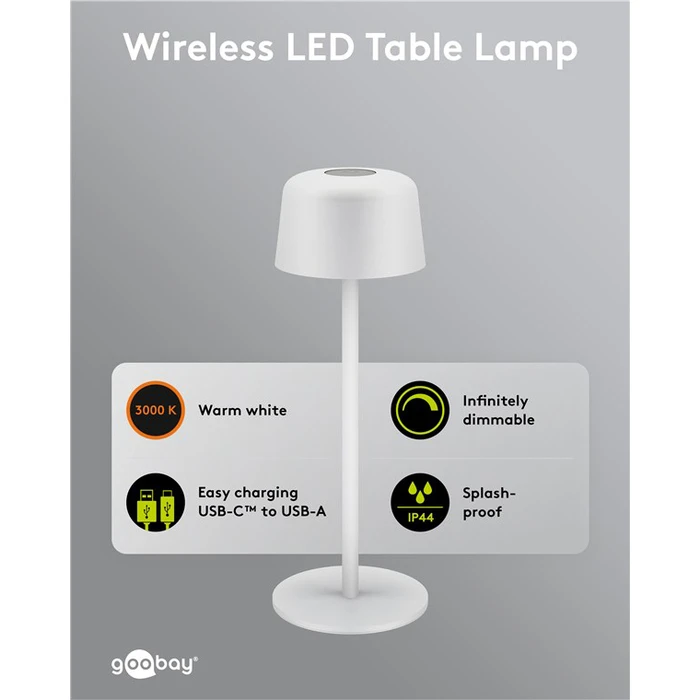 Goobay Διακοσμητικό Φωτιστικό LED Θερμό Λευκό 3000K 25x25εκ. 77676