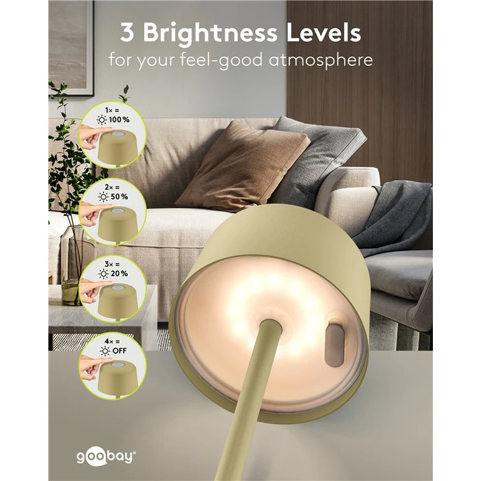 Goobay Διακοσμητικό Φωτιστικό LED Θερμό Λευκό 3000K 25x25εκ. 77678