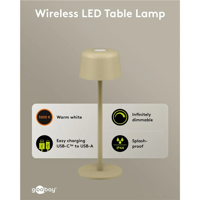 Goobay Διακοσμητικό Φωτιστικό LED Θερμό Λευκό 3000K 25x25εκ. 77678