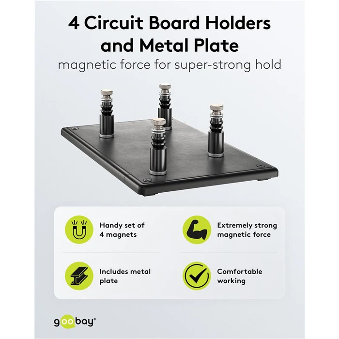 Goobay Magnetic Circuit Board Holders Metal Plate 77998