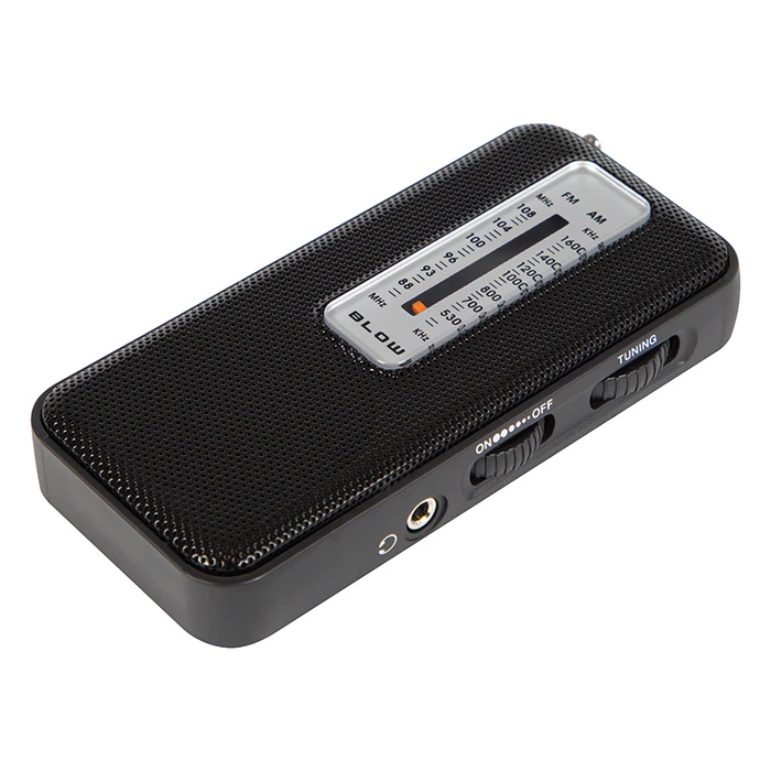 Portable Analog AM/FM Radio with Headphones BLOW RA8