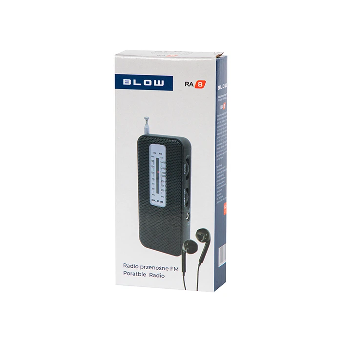 Portable Analog AM/FM Radio with Headphones BLOW RA8