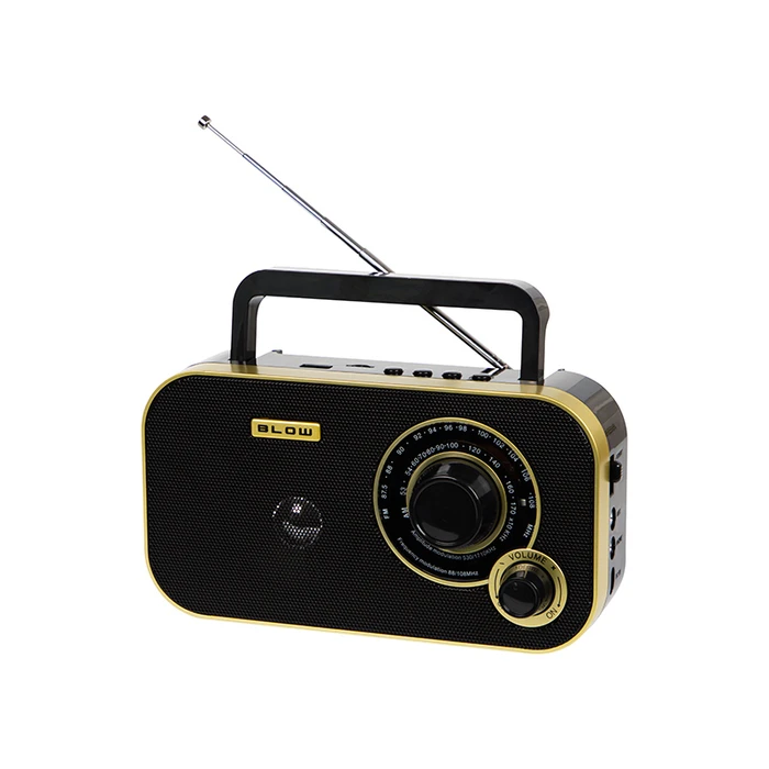 Portable Analog AM/FM Radio BLOW RA12 Black-Gold