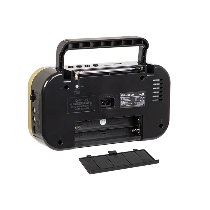 Portable Analog AM/FM Radio BLOW RA12 Black-Gold
