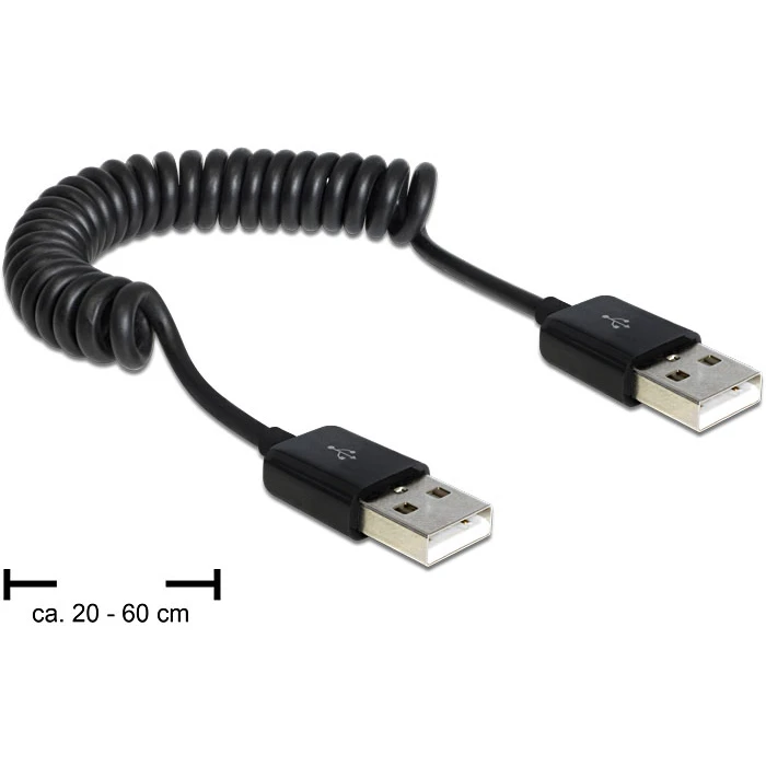 Καλώδιo USB DeLOCK 83239 0.6 m 2.0 A Black