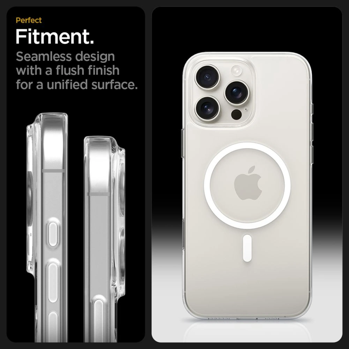 Spigen Thin Fit Mag MagSafe Apple iPhone 16 Pro Max Clear/white