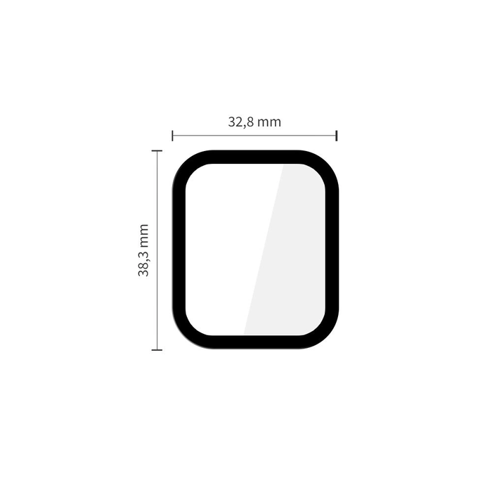 Tech-Protect Glass Flex+ Apple Watch 4/5/6/SE 1 / 2 / 3 40mm Black [2 PACK]