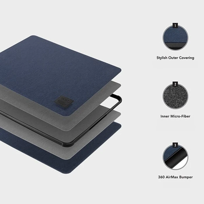 UNIQ Dfender Sleeve 16" marl grey