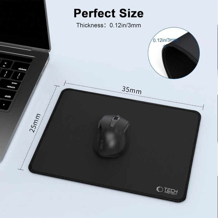 Tech-Protect A100 Mouse Pad 35x25cm Black