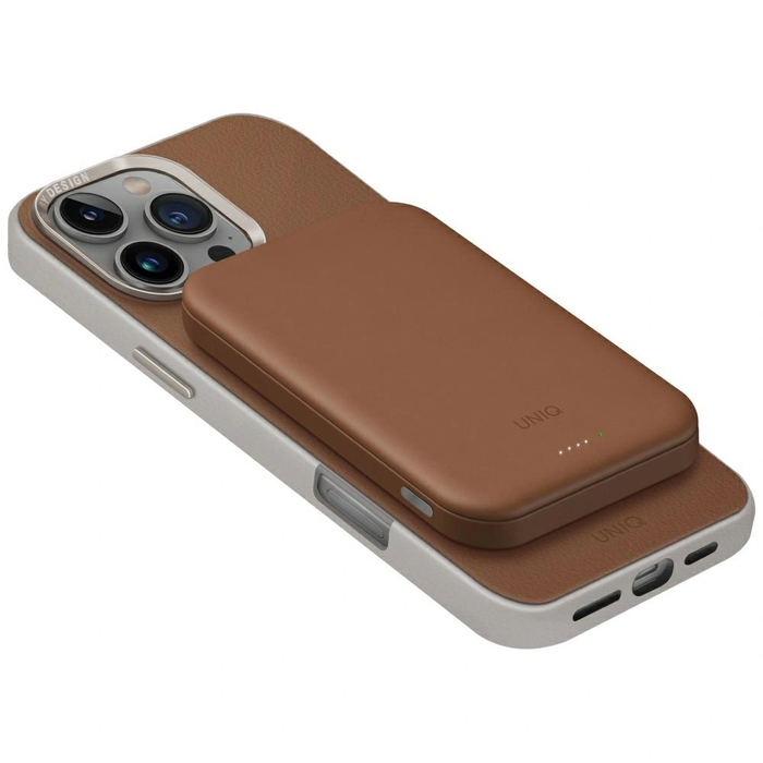 UNIQ Lyden Lexa Magnetic Powerbank 5000mAh PD USB-C MagSafe caramel