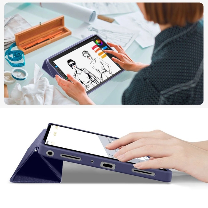 Etui Tech-Protect SmartCase for Samsung Galaxy Tab A9+ / A11+ Plus 11.0 X210 / X215 / X216 / X230 / X235 / X236 Navy