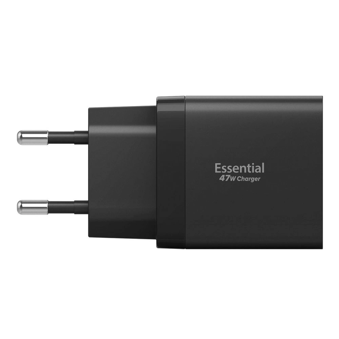 Spigen Essential EE472EU 2xUSB-C Network Charger 47W Black