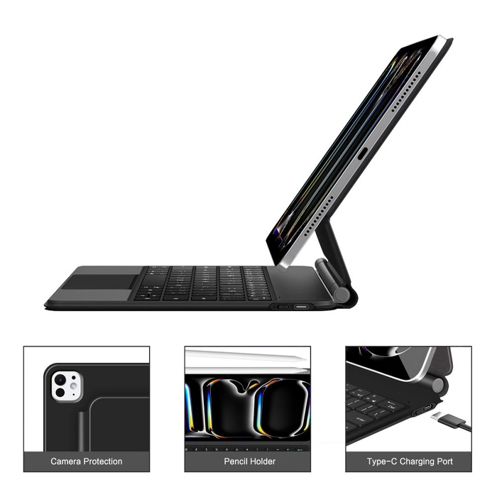 Tech-Protect SmartCase Magnetic + Keyboard Apple iPad Pro 13” 2024/2025 Black