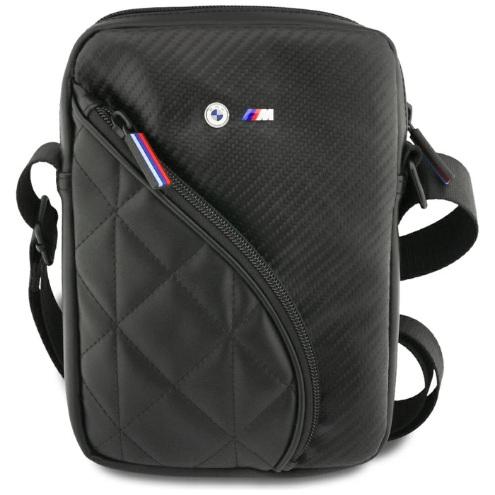 BMW Carbon Pockets&Metal Logo Bag 8" black