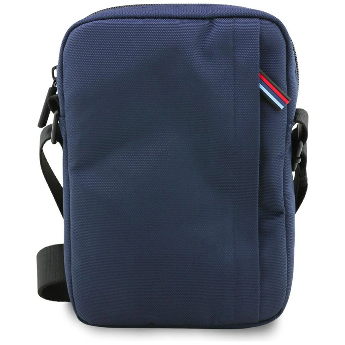 BMW Nylon Pockets&Metal Logo Bag 8" navy blue