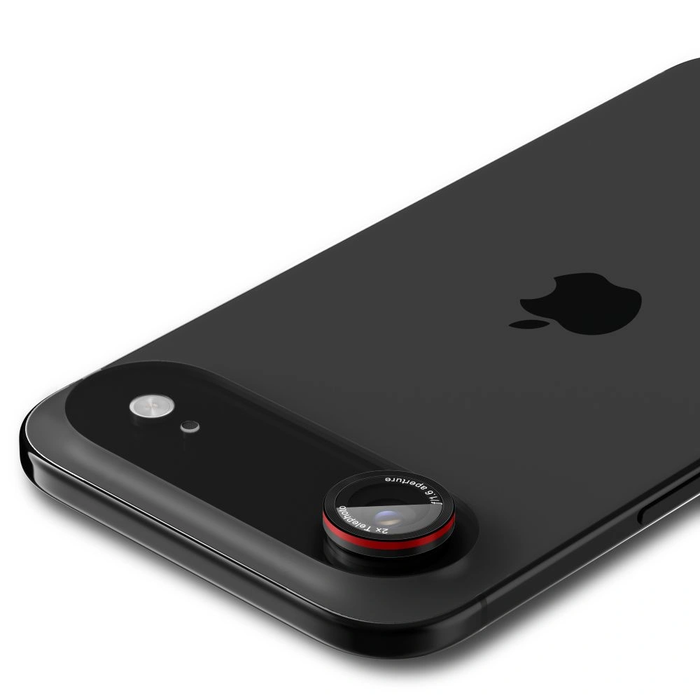 Spigen Optik Pro L-Series Glas.tr ez Fit Camera Protector Apple iPhone Air Black/red [2 PACK]