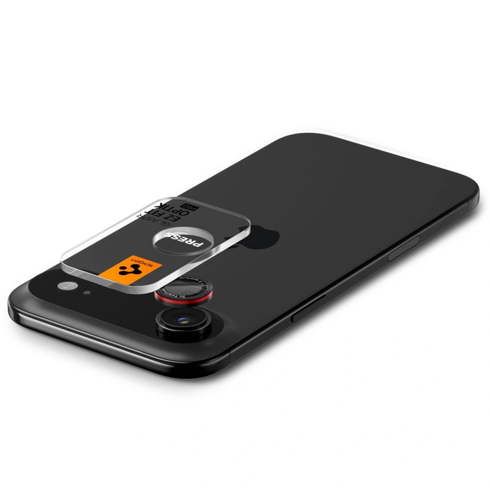Spigen Optik Pro L-Series Glas.tr ez Fit Camera Protector Apple iPhone Air Black/red [2 PACK]