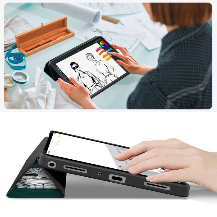 Tech-Protect SmartCase Samsung Galaxy Tab A9+ / A11+ Plus 11.0 X210 / X215 / X216 / X230 / X235 / X236 Sad Cat