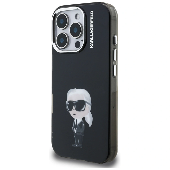 Karl Lagerfeld IML Aquarelle Karl & Logo MagSafe Apple iPhone 16 Pro black