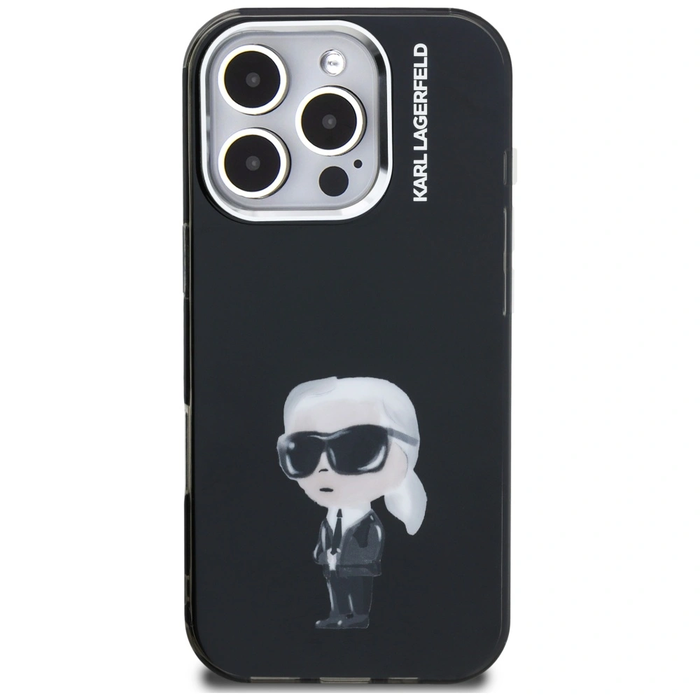 Karl Lagerfeld IML Aquarelle Karl & Logo MagSafe Apple iPhone 16 Pro black