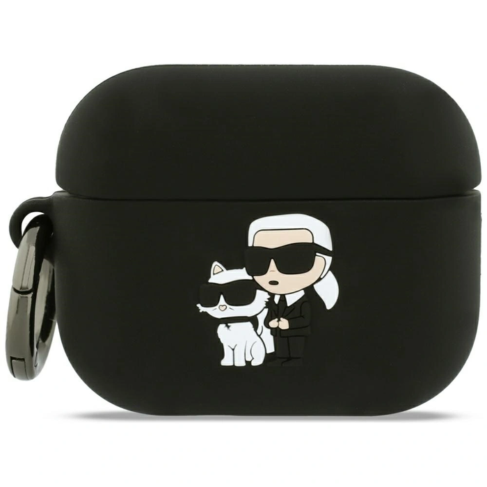 Karl Lagerfeld Silicone Karl&Chaupette Head 3D AirPods Pro 3 black