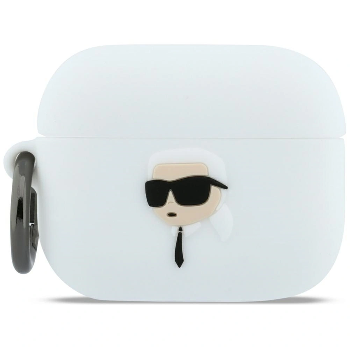 Karl Lagerfeld Silicone Karl Head 3D Apple AirPods Pro 3 white