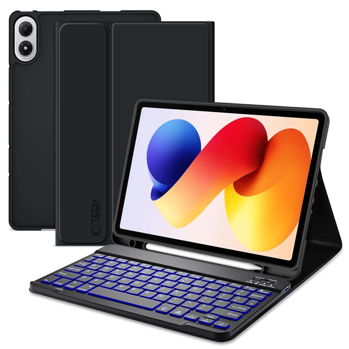Tech-Protect SmartCase Pen + Keyboard Xiaomi Poco Pad M1 / Redmi Pad 2 Pro 12.1 Black