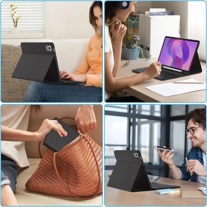 Tech-Protect SmartCase Pen + Keyboard Lenovo Idea Tab Plus 12.1 TB-361 Black
