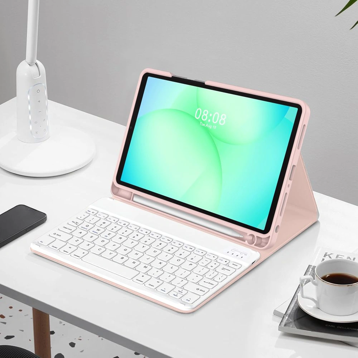 Tech-Protect SmartCase Pen + Keyboard Samsung Galaxy Tab A9+ / A11+ Plus 11.0 X210 / X215 / X216 / X230 / X235 / X236 Pink