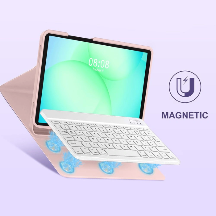 Tech-Protect SmartCase Pen + Keyboard Samsung Galaxy Tab A9+ / A11+ Plus 11.0 X210 / X215 / X216 / X230 / X235 / X236 Pink