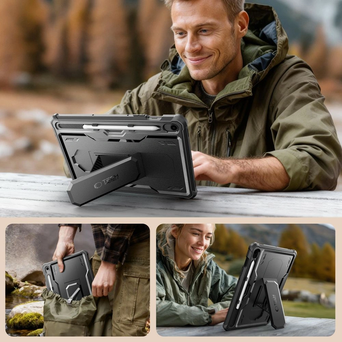 Tech-Protect Kevlar Pro Samsung Galaxy Tab S9 11.0 / S10 Fe / S10 Lite 10.9 X710 / X716b / X520 / X526 / X400 / X406b Black
