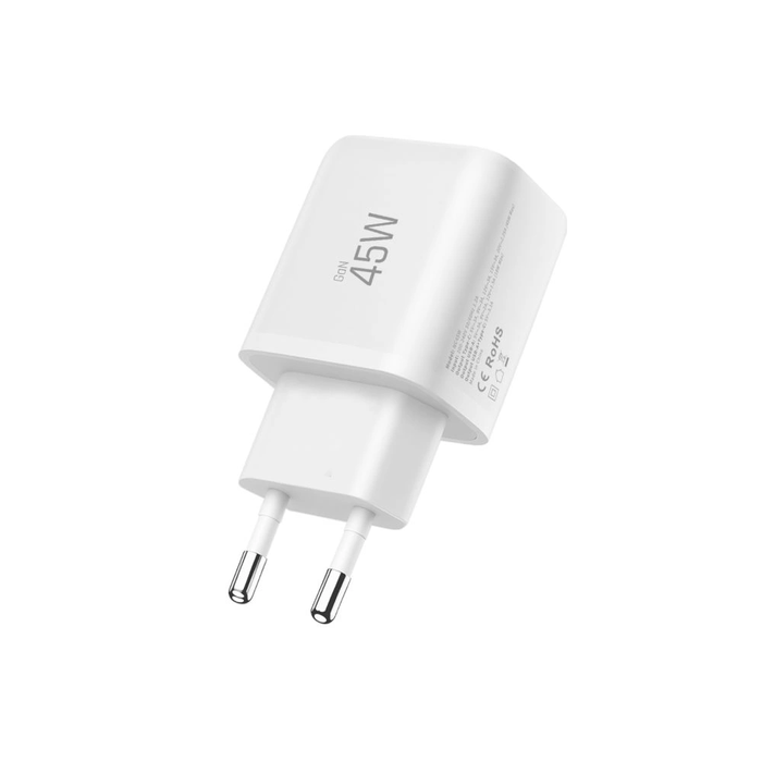 Tech-Protect NCA45W-GAN USB-A, USB-C Network Charger PD 45W / QC3.0 White