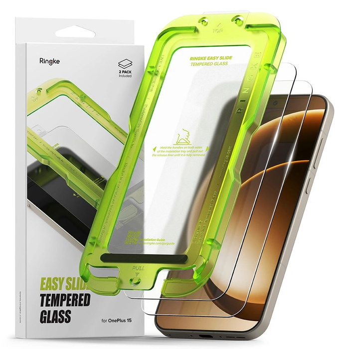 Ringke Easy Slide OnePlus 15 Clear [2 PACK]