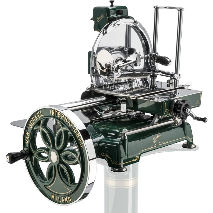 Berkel Volano B114 British Racing Green Manual Flywheel Food Slicer