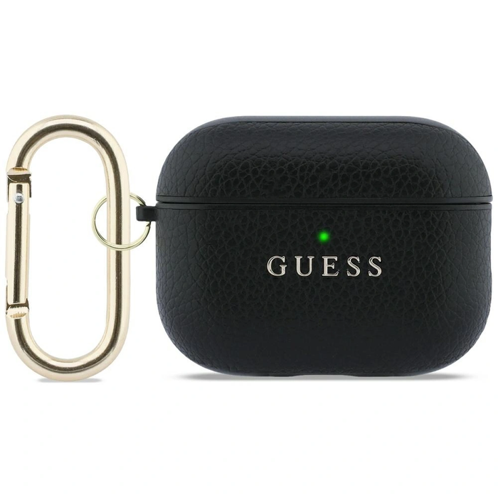 Guess Grained Classic Logo Apple AirPods Pro 3 black