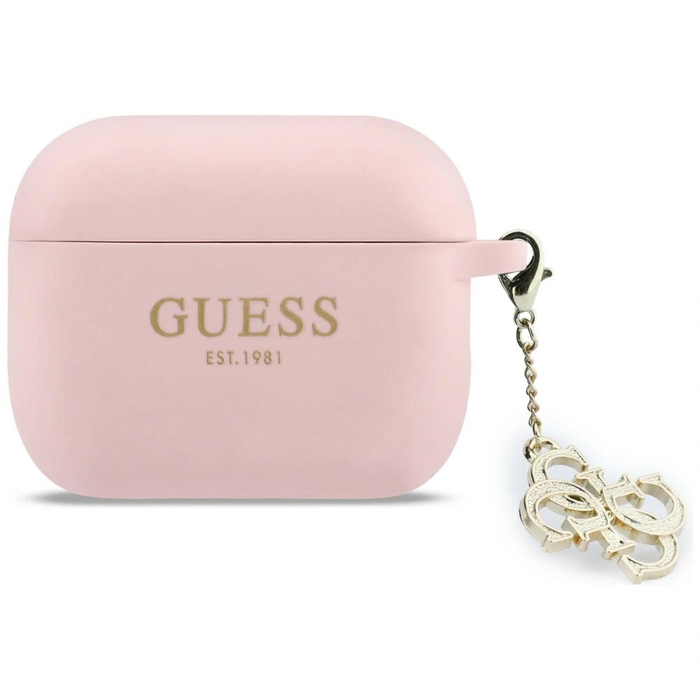 Guess Silicone 4G Charm Apple AirPods Pro 3 pink