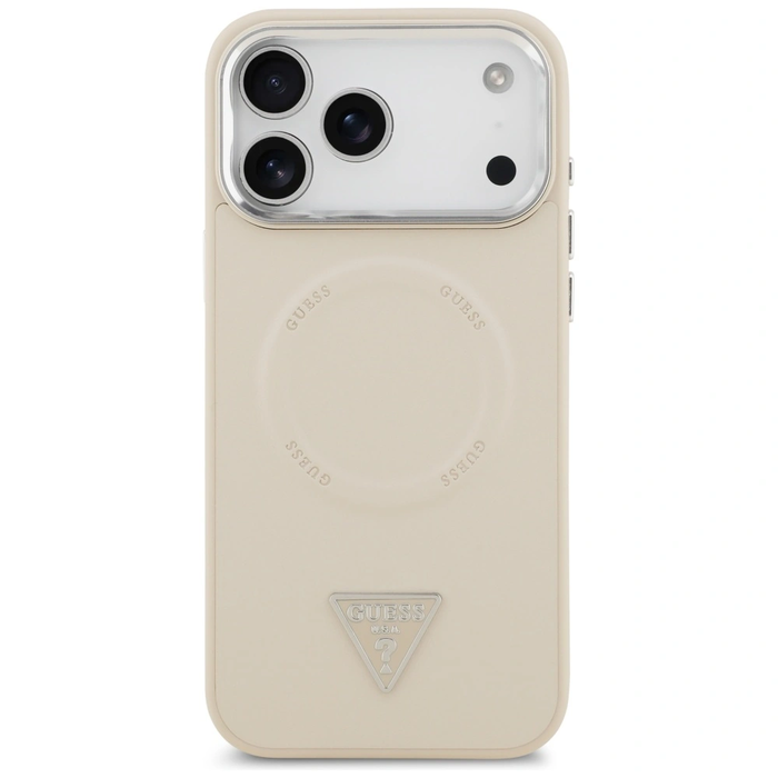 Guess Triangle Logo MagSafe Apple iPhone 17 Pro beige
