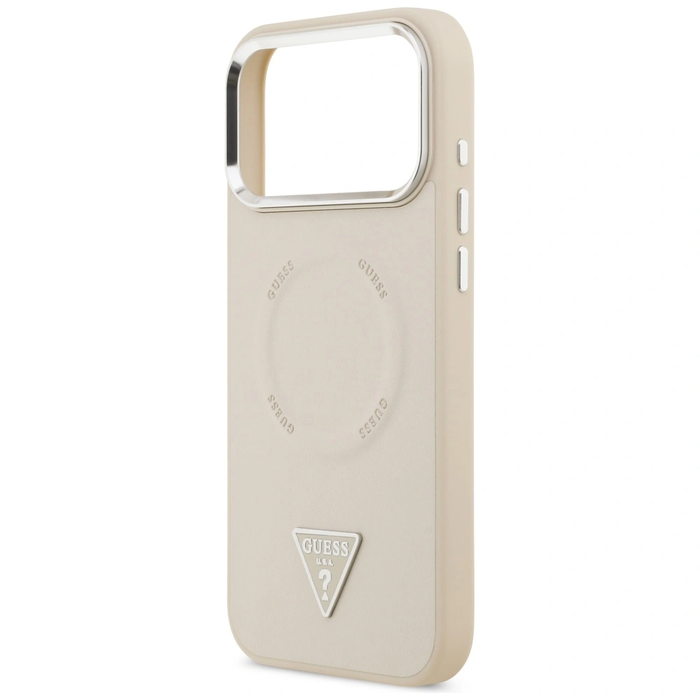 Guess Triangle Logo MagSafe Apple iPhone 17 Pro beige
