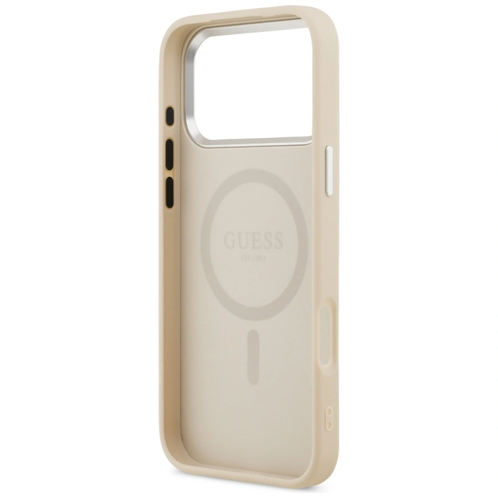 Guess Triangle Logo MagSafe Apple iPhone 17 Pro beige